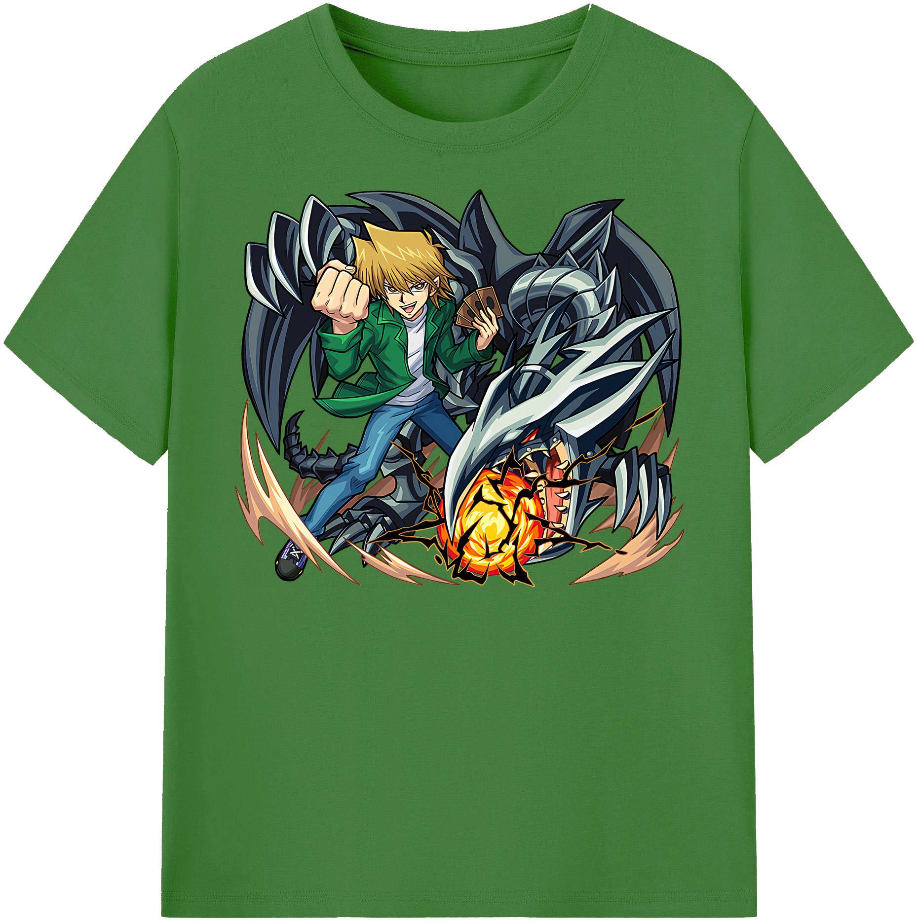 （画像用） 遊☆戯☆王 Yu-Gi-Oh! レディースカジュアルプリントTシャツ（綿100％）